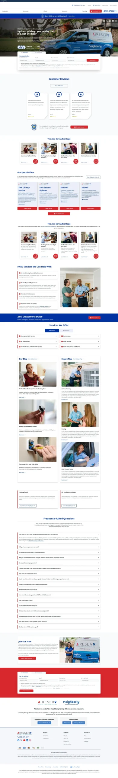 HAVC Website Design Live Demo | Rankva Marketing Agency